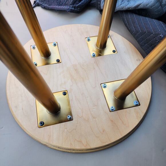 Abstract wood coffee table night stand 21.5hx20x20w beautiful - Picture 6 of 8